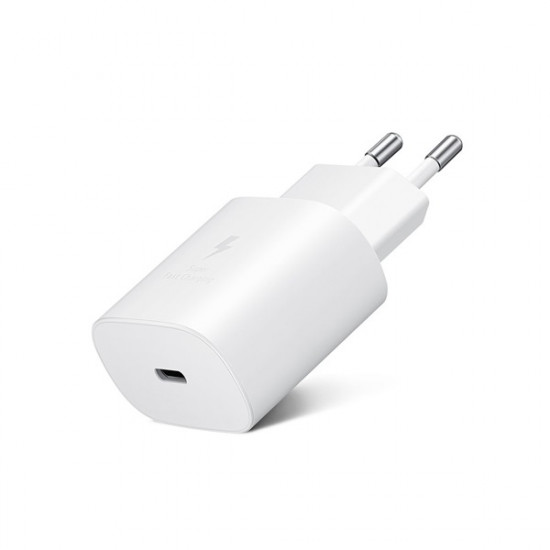 Samsung gyári USB hálózati töltő adapter TypeC bemenet 25W  EPTA800EWE PD.3.0 Super Fast Charging  fehér ECO csom