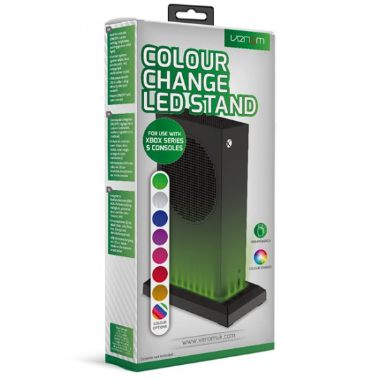 VENOM XBOX Series S Kiegészítő  RGB Led állvány Fekete, VS3511