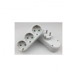 BLACKBIRD Hálózati Dugalj elosztó 250V, Max:3680W 3x16A/250V GA03 gyerekvédelem, Fehér