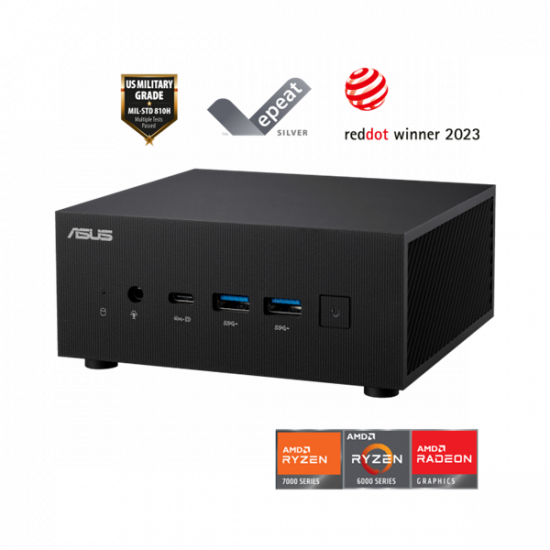 ASUS ExpertCenter miniPC PN53, AMD Ryzen 7, 16GB, 512GB, HDMI, WIFI5, BT5.0, USB 3.1