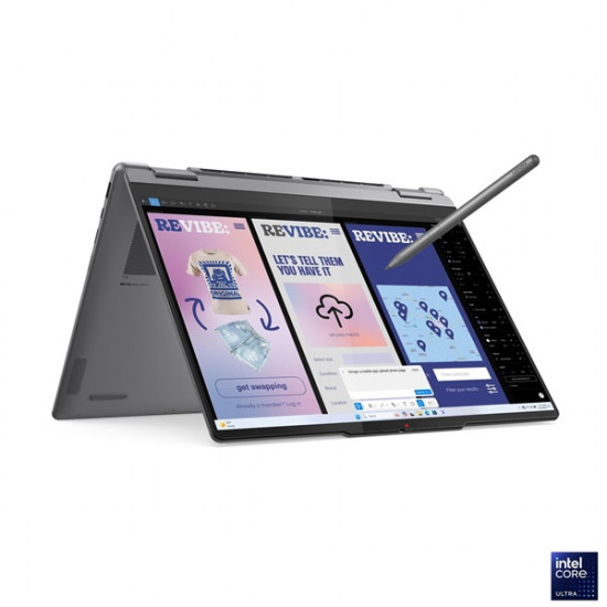 LENOVO Yoga 7 2-in-1 14ILL10, 14.0" WUXGA Touch, Intel Core Ultra 5 226V, 16GB, 512GB SSD, NoOS, Luna Grey, PEN