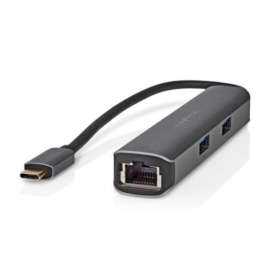 Nedis CCBW64210AT02 USB-C (USB C) dugó - 3x USB, HDMI, RJ45, 5 Gbps