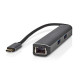 Nedis CCBW64210AT02 USB-C (USB C) dugó - 3x USB, HDMI, RJ45, 5 Gbps
