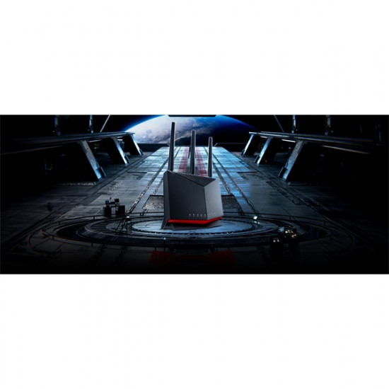 ASUS Wireless Router Dual Band BE6800 2xWAN/LAN(1x10Gbps/1x2.5Gbps) + 3xLAN(2.5Gbps) + 2xUSB, RT-BE86U