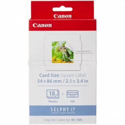 CANON Fotópapír + Tinta, KC-18IS, 18db 54x54mm-es matrica