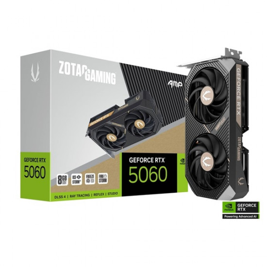 ZOTAC Videokártya PCI-Ex16x nVIDIA RTX 5060 AMP 8GB GDDR7