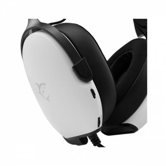 White Shark FOX-W, GH-2445W, gamer fejhallgató, mikrofonnal, fehér