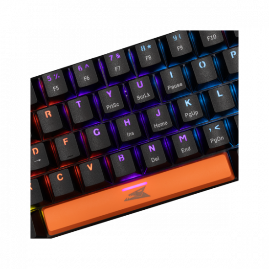 Baracuda DOLPHIN-B/R-US, BGK-03111B/R-US fekete mechanikus gamer billentyűzet piros kapcsolóval, angol