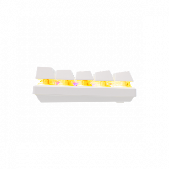 Baracuda DOLPHIN-W/R-US, BGK-03211W/R-US  fehér mechanikus gamer billentyűzet piros kapcsolóval, angol