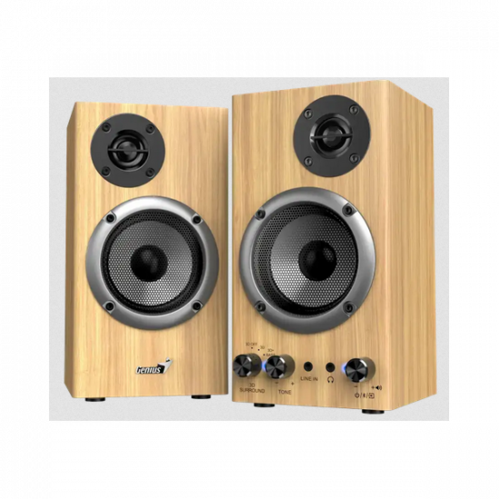 GENIUS 2.0 Hangszóró SP-HF520BT Jack 20 Watt Fa színű, Bluetooth