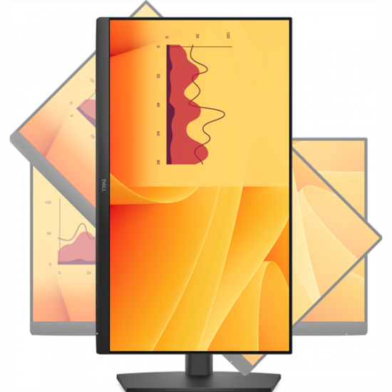 DELL Pro 22 Monitor 22" E2225HSM FHD 1920×1080, VA 100Hz 16:9  3000:1, 250cd, 5ms, HDMI, DP, VGA, fekete