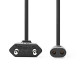 Nedis CEGL11062BK20 borotva táp kábel IEC-320-C1, 2 x 0.75 mm˛, hossz 2m