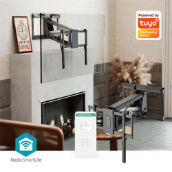 Nedis TVWM5880BK LCD TV / monitot motoros fali tartó konzol, 32-75", max. teherbírás 35 kg, távirányító