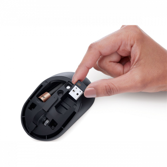 DELL Pro Compact Vezeték nélküli egér silent MS355, fekete