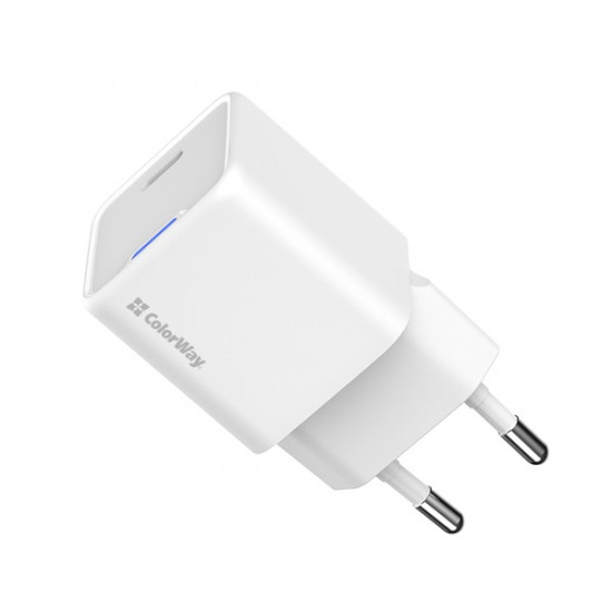 COLORWAY AC töltő GaN Mini CW-CHS056PD-WT 35W PD port PPS USB-C fehér