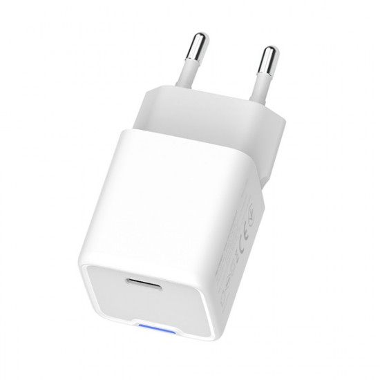 COLORWAY AC töltő GaN Mini CW-CHS056PD-WT 35W PD port PPS USB-C fehér
