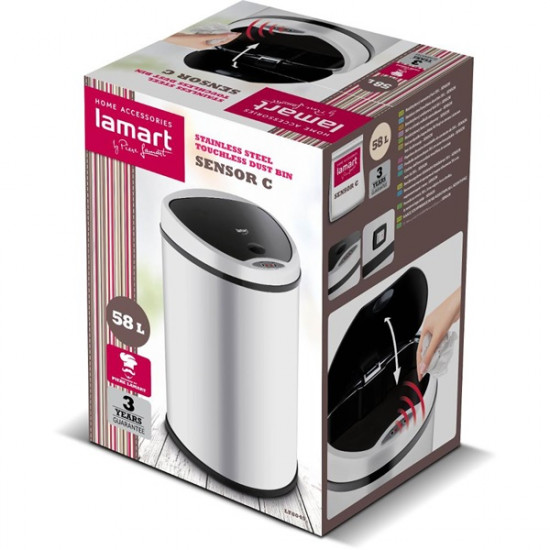 LAMART LT8045 Szenzoros szemetes 58L
