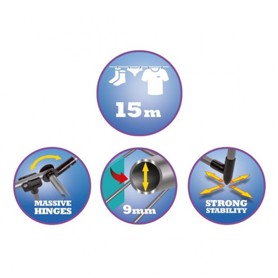 LAMART LT8104 Ruhaszárító 15m FLOVI