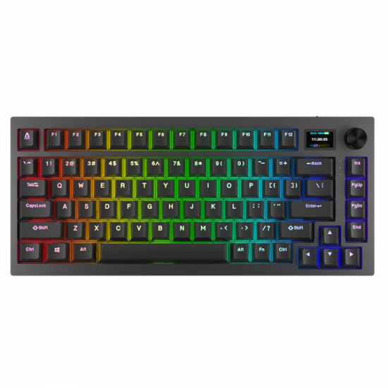 AVAX Vezetékes/Vezeték Nélküli Billentyűzet GM02 PRO USB, Fekete, Mechanikus, Yellow Switch, HUN