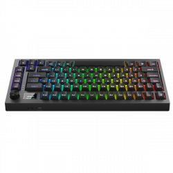 AVAX Vezetékes/Vezeték Nélküli Billentyűzet GM02 PRO USB, Fekete, Mechanikus, Red Switch, HUN