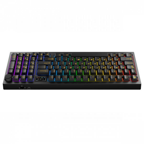 AVAX Vezetékes/Vezeték Nélküli Billentyűzet GM03 PRO USB, Fekete, Mechanikus, Red Switch, HUN