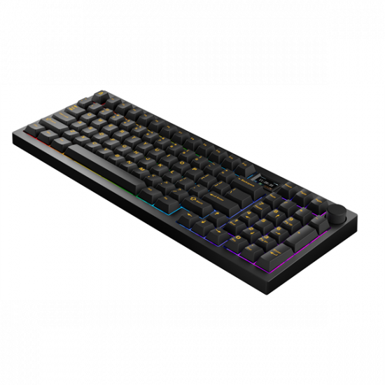 AVAX Vezetékes/Vezeték Nélküli Billentyűzet GM03 PRO USB, Fekete, Mechanikus, Red Switch, HUN