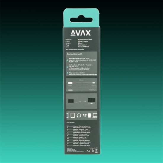AVAX Átalakító adapter USB-C - HDMI 2.1