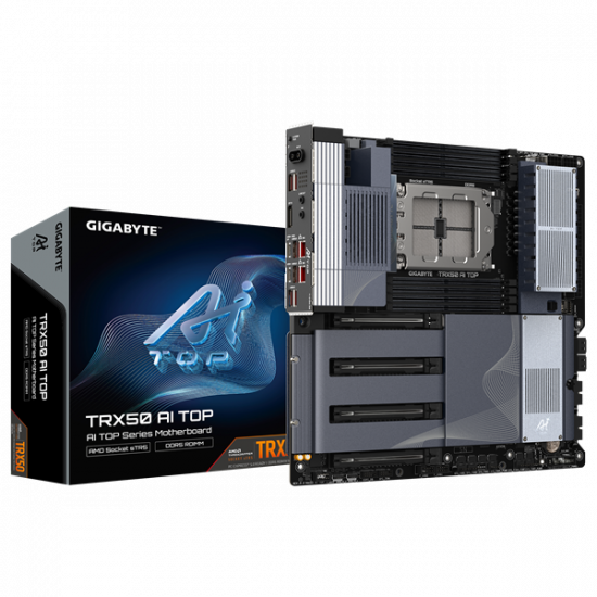 GIGABYTE Alaplap sTR5 TRX50 AI TOP-2B AMD TRX50, E-ATX