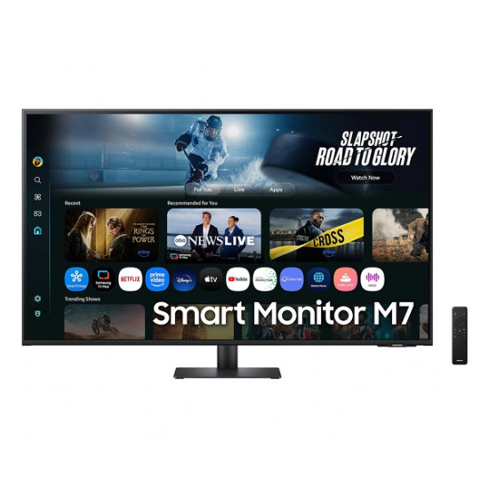 SAMSUNG AI SMART VA monitor 43" M7, 3840x2160, 16:9, 300cd/m2, 4ms, 2xHDMI/3xUSB/USB-C/WiFi/Bluetooth, hangszóró