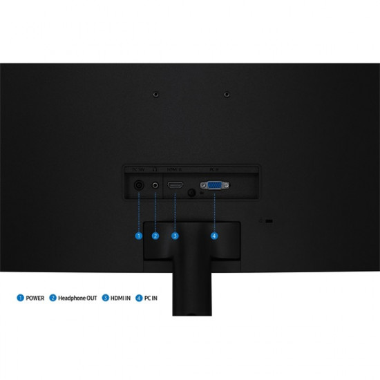 SAMSUNG Ívelt VA 100Hz monitor 27" S39GD, 1920x1080, 16:9, 250cd/m2, 4ms, HDMI/VGA