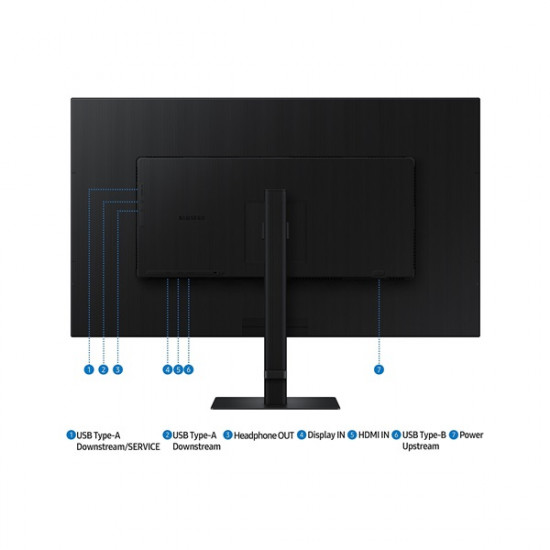SAMSUNG VA monitor 37" S80D, 3840x2160, 16:9, 350cd/m2, 5ms, HDMI/DisplayPort/3xUSB