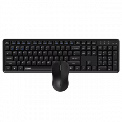 RAPOO 00229634, 8150M VEZETÉK NÉLKÜLI MULTI-MODE "SILENT" BILL. EGÉR SZETT FEKETE