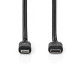 Nedis CCGL39650BK10 USB 2.0 | Apple Lightning 8-Pin kábel MFI engedélyes Apple chipkészlettel