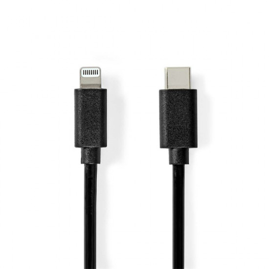 Nedis CCGL39650BK10 USB 2.0 | Apple Lightning 8-Pin kábel MFI engedélyes Apple chipkészlettel