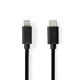 Nedis CCGL39650BK10 USB 2.0 | Apple Lightning 8-Pin kábel MFI engedélyes Apple chipkészlettel