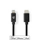 Nedis CCGL39650BK10 USB 2.0 | Apple Lightning 8-Pin kábel MFI engedélyes Apple chipkészlettel