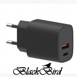 BLACKBIRD Hálózati Adapter T131 25W, Fekete