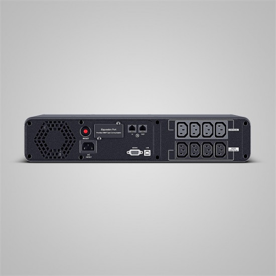 CYBERPOWER UPS 8xIEC C13 ,1xUSB 1200VA 720W Aktív PFC, színuszus szünetmentes,LINE-INTERAKTÍV, AVR, színes LCD, rack