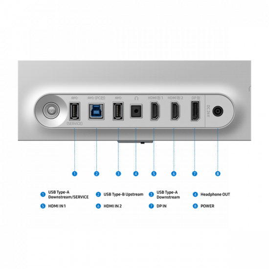 SAMSUNG Gaming 500Hz OLED monitor 27" G60SF, 2560x1440, 16:9, 300cd/m2, 0.03ms, DisplayPort/HDMIx2/USB, Pivot