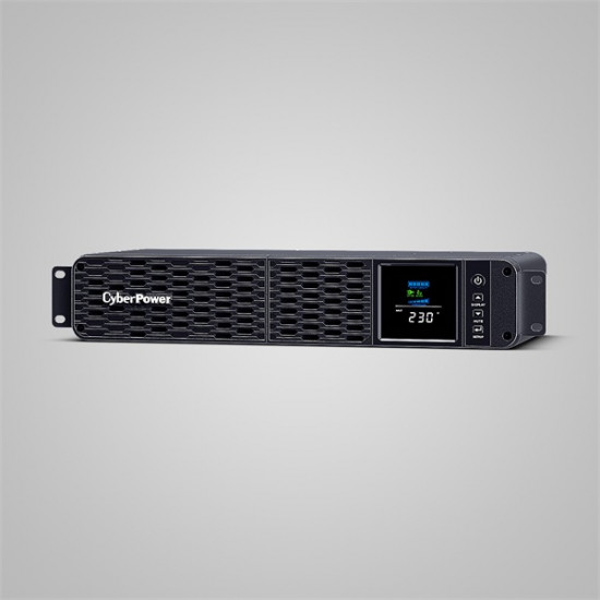 CYBERPOWER UPS 8xIEC C13 ,1xUSB 1600VA 1000W Aktív PFC, színuszus szünetmentes,LINE-INTERAKTÍV, AVR, színes LCD, rack