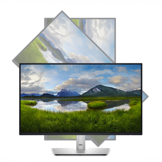 DELL Pro 22 Plus Monitor 21.5" P2225H 1920x1080, 16:9, 1500:1, 250cd, 8ms, DP, HDMI, VGA, USB-C, Ezüst