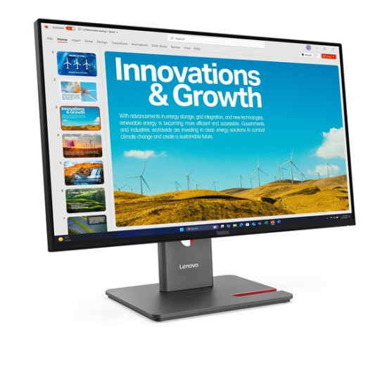 LENOVO Monitor - ThinkVision P24qd-40; 23,8" QHD 2560x1440 IPS 120Hz, 16:9, 1500:1, 300cd/m2, 4ms, HDMI,DP,USB ABC, RJ45