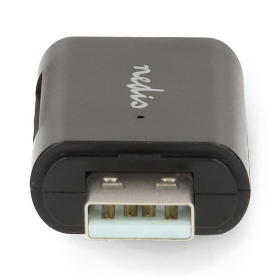Nedis CRDRU2110BK USB2.0 - USBC kártyaolvasó microSD (TF) / microSDHC (TF) / microSDXC (TF) / SD / SDHC / SDXC