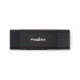 Nedis CRDRU2110BK USB2.0 - USBC kártyaolvasó microSD (TF) / microSDHC (TF) / microSDXC (TF) / SD / SDHC / SDXC