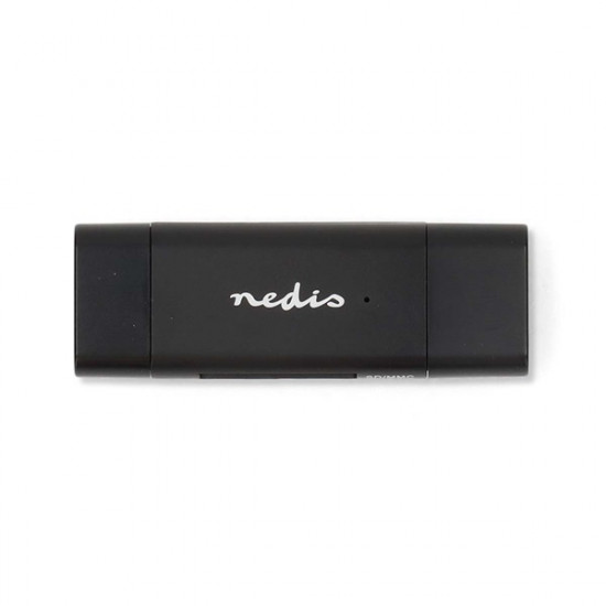 Nedis CRDRU3110BK USB3.2 Gen1 - USBC kártyaolvasó microSD (TF) / microSDHC (TF) / microSDXC (TF) / SD / SDHC / SDXC