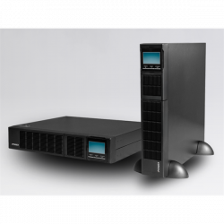 iPOWER UPS, 1000VA, 1000W, 8x IEC C13, SNMP/USB/RS-232, szünetmentes tápegység, LCD kijelző, AVR, online, Rack/Tower