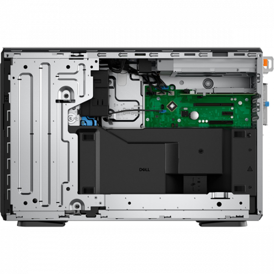 DELL ISG - PowerEdge T360 torony szerver (8x3.5"), 8C 6353P 2.7GHz, 1x32GB, 2x960GB RI SSD; H755, iD9 En., 2x700W.
