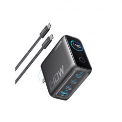 ANKER Hálózati Töltő, 3xUSB-C 1xUSB-A 140W, sötétszürke - B2697GZ1