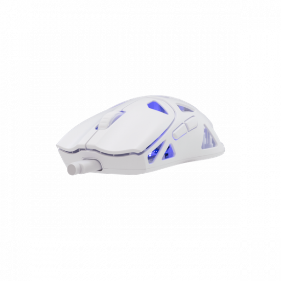 WHITE SHARK WGM-5019W DAGONET-W / 12.000 dpi fehér vez.nélk. gam. egér Pixart3311