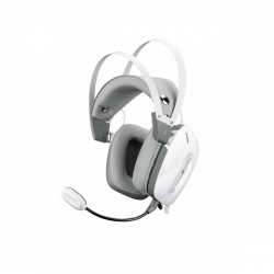 WHITE SHARK GH-2446W GOTTAN-W  vez.nélk. gamer fejhallgató mikrofonnal, fehér